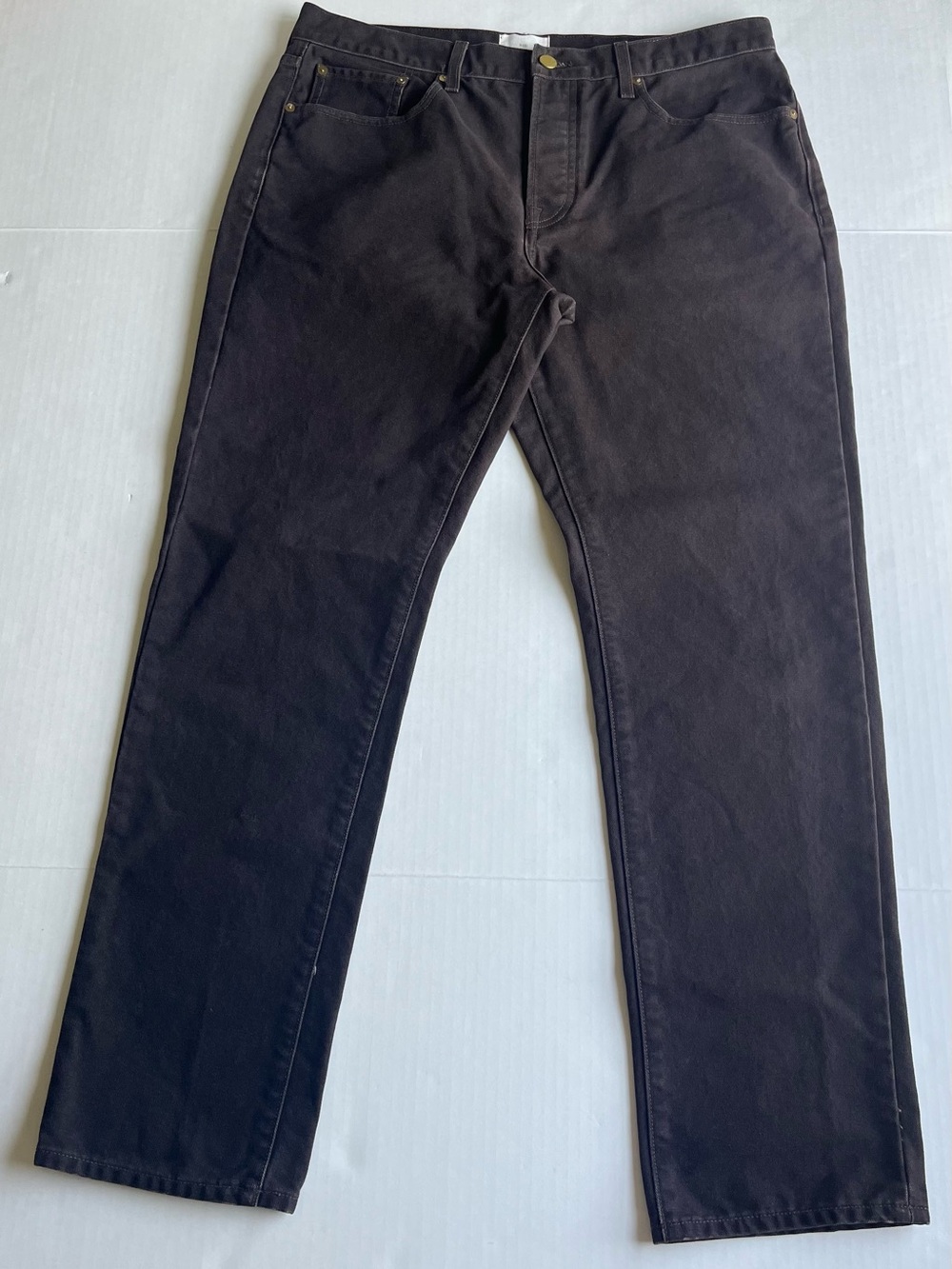 Sid Mashburn Men’s Brown Cotton Canvas Straight Leg 5-Pocket Button Fly Pant 36 - Picture 10 of 10